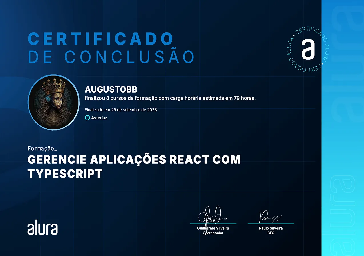 Aplicações React com Typescript